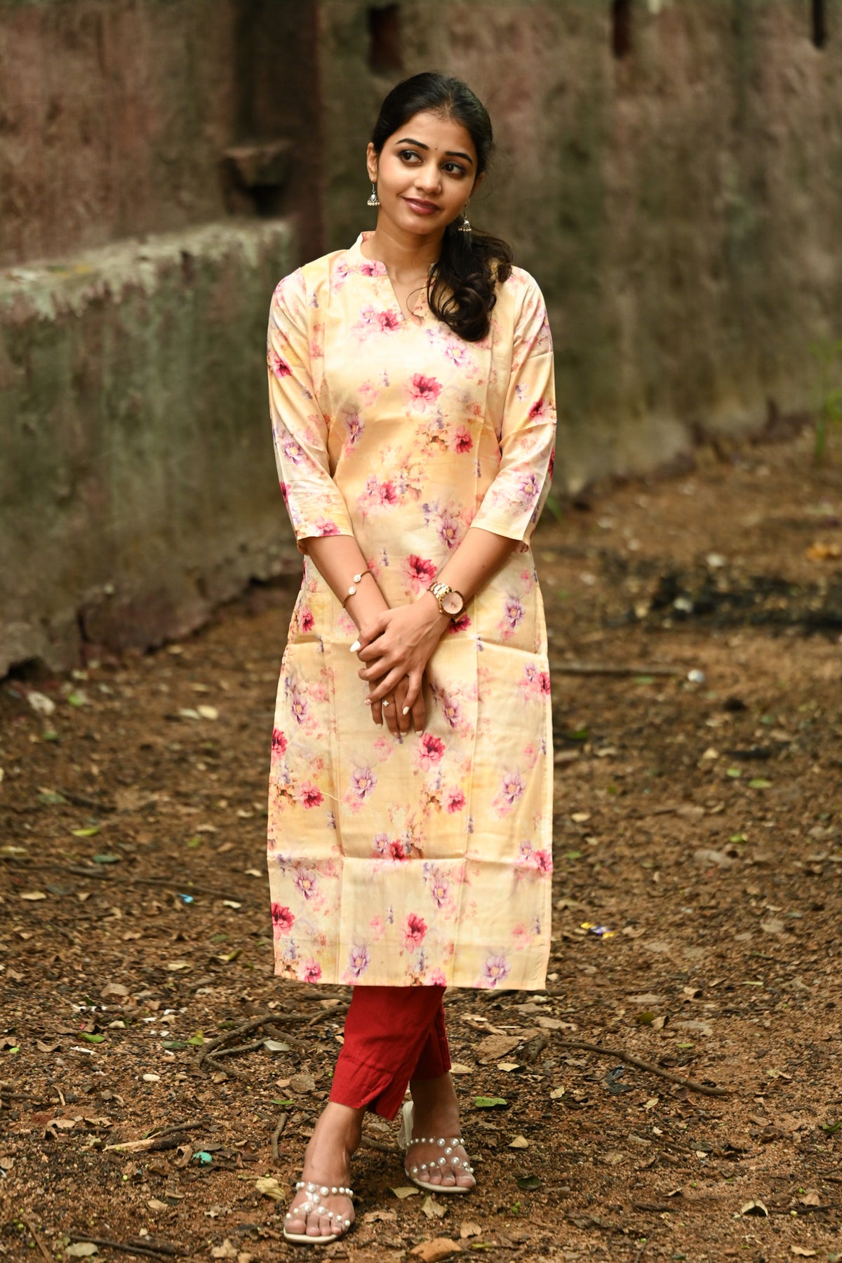Tussar silk kurti