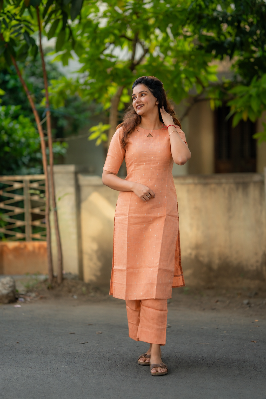 Peach Blossom Linen Coords