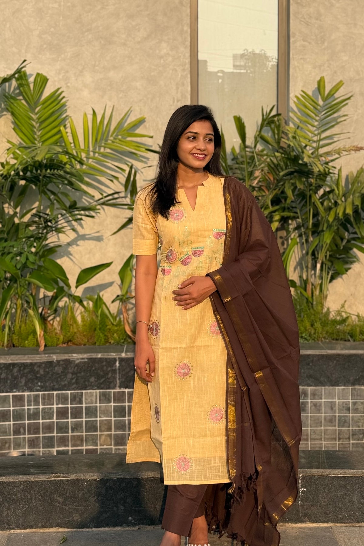 Sandalwood Petals 3 Piece Suit
