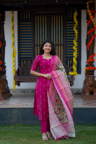 Fuchsia Blossom 3 Piece Suit