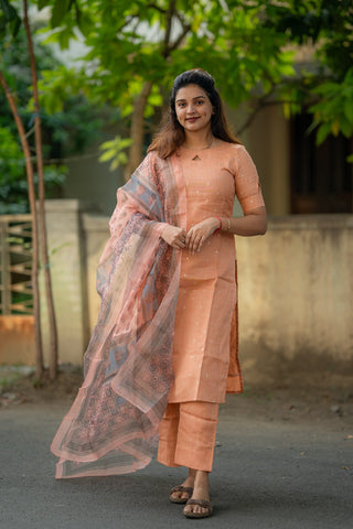 Peach Blossom Linen 3 Piece suit