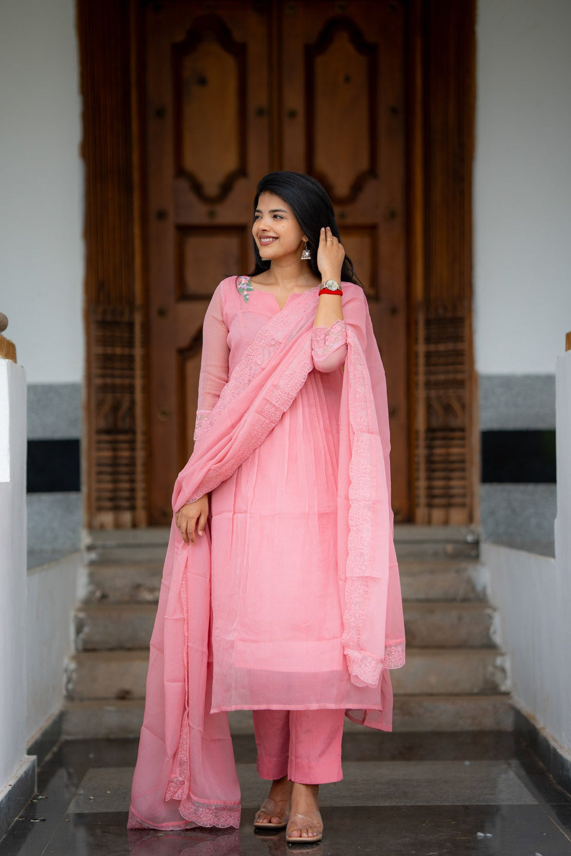 Floral blush 3 Piece Suit