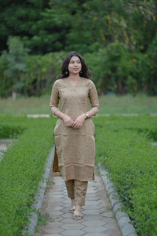 Charvi linen 3 piece suit