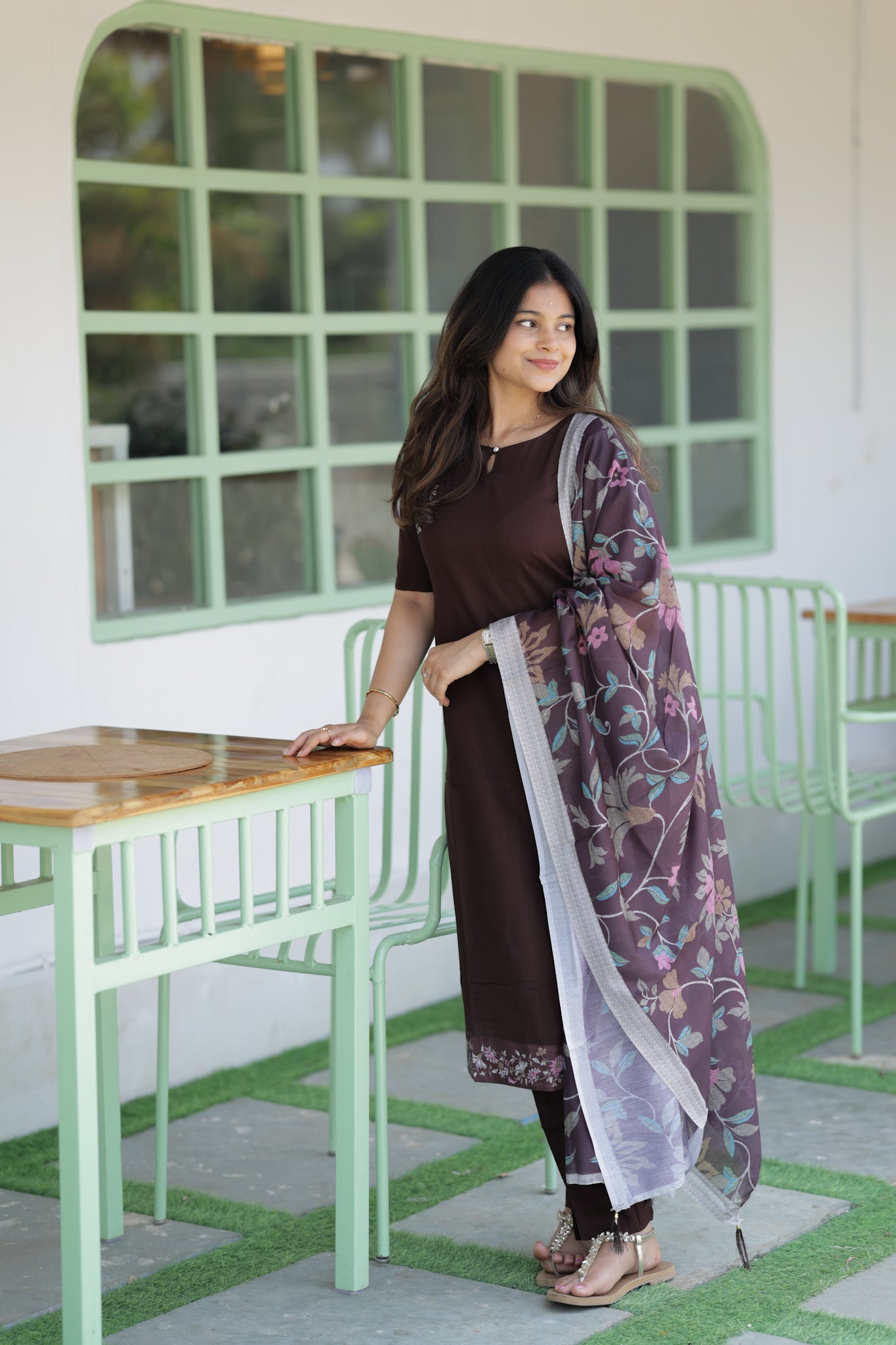 Cocoa petals 3 piece suit