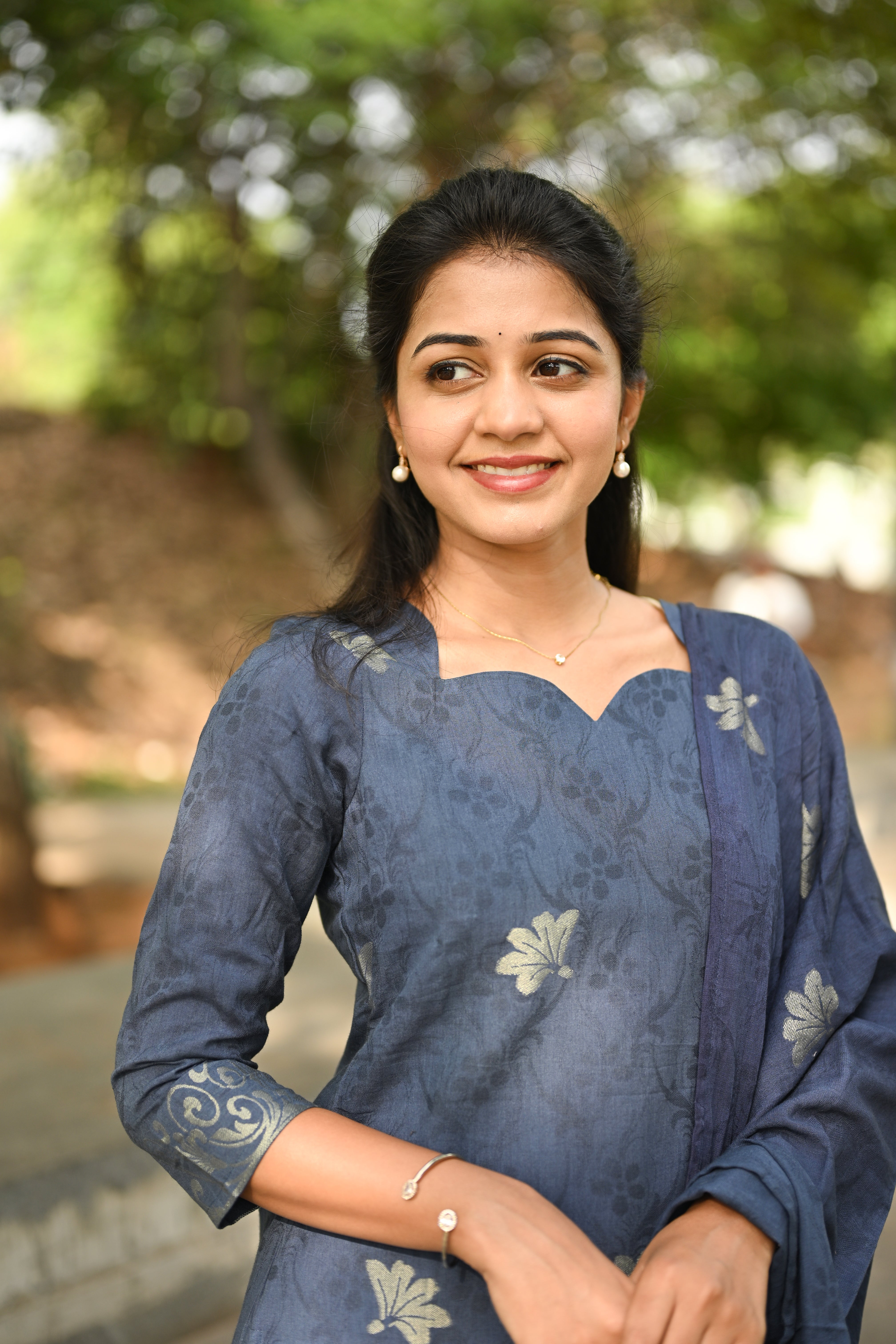 Moonstone Bloom Cotton 3 Piece Suit