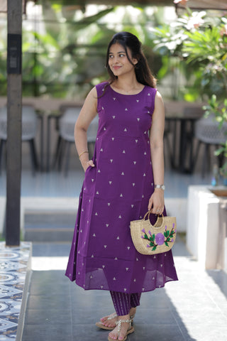 Royal Plum Kurta Set