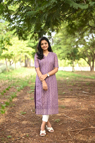 Wild Lavender Kurti