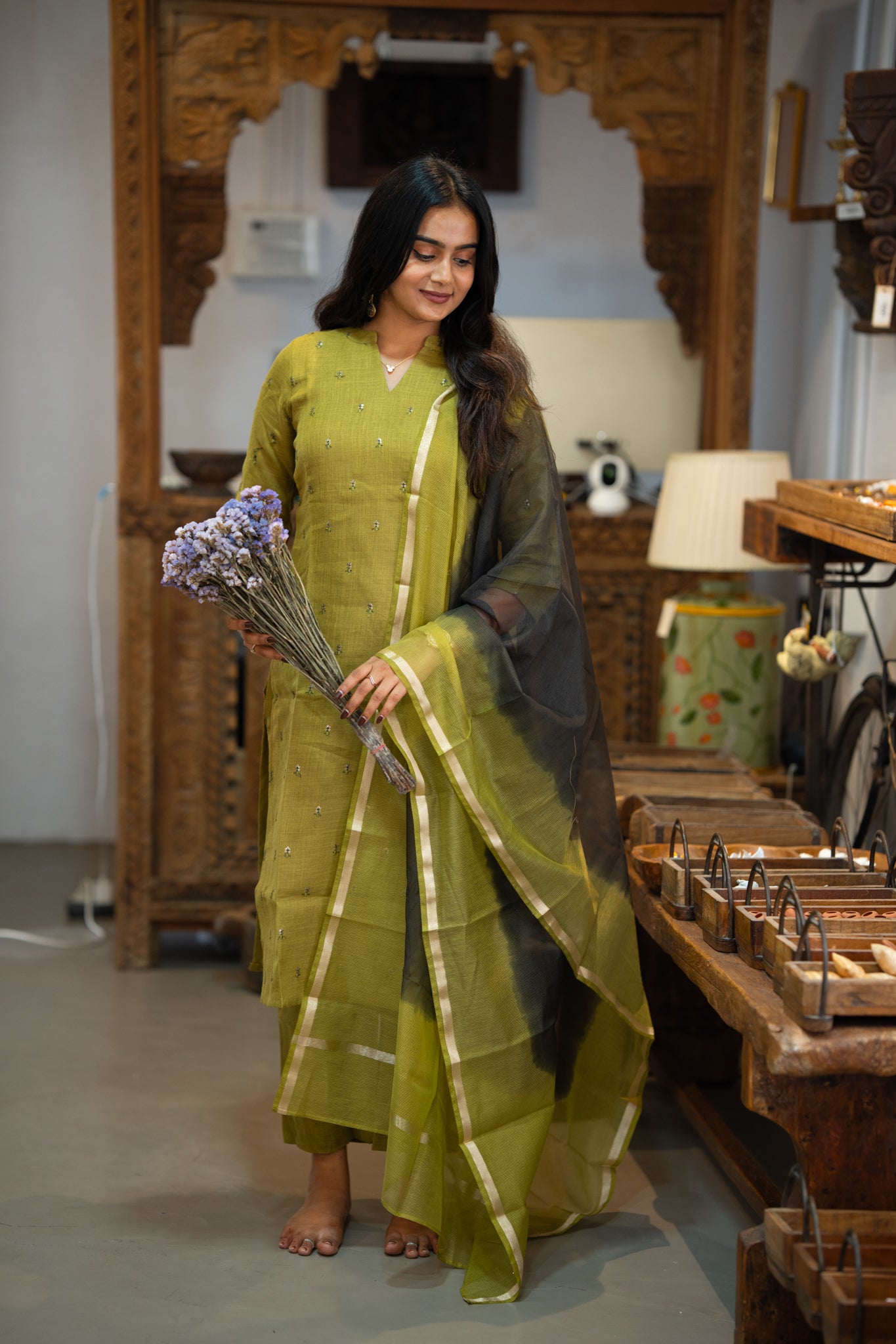 Autumn Mustard linen 3 piece suit