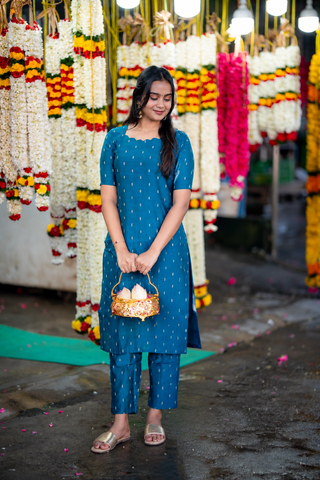 Peacock Flora Rawsilk Coords
