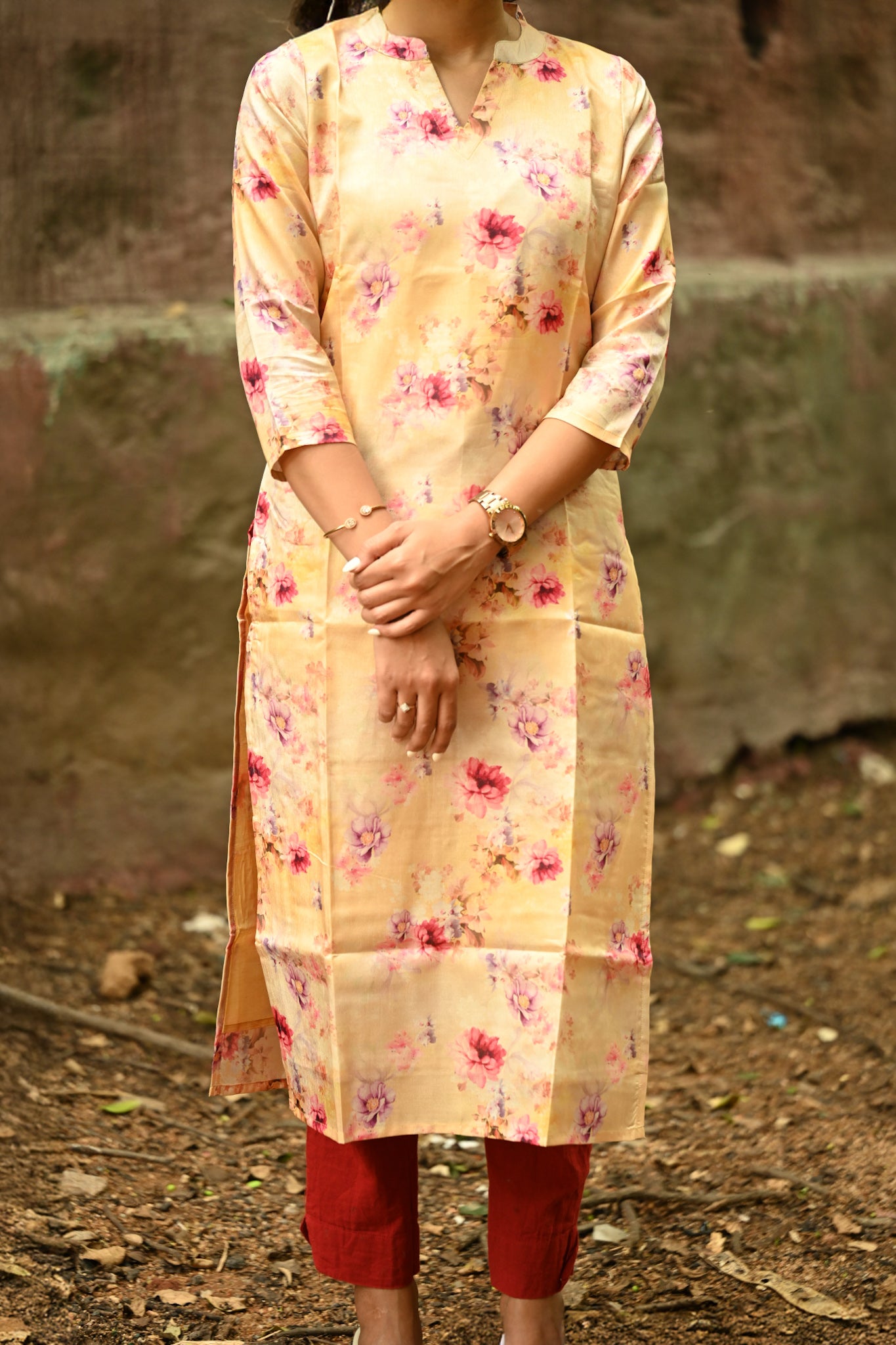 Tussar silk kurti