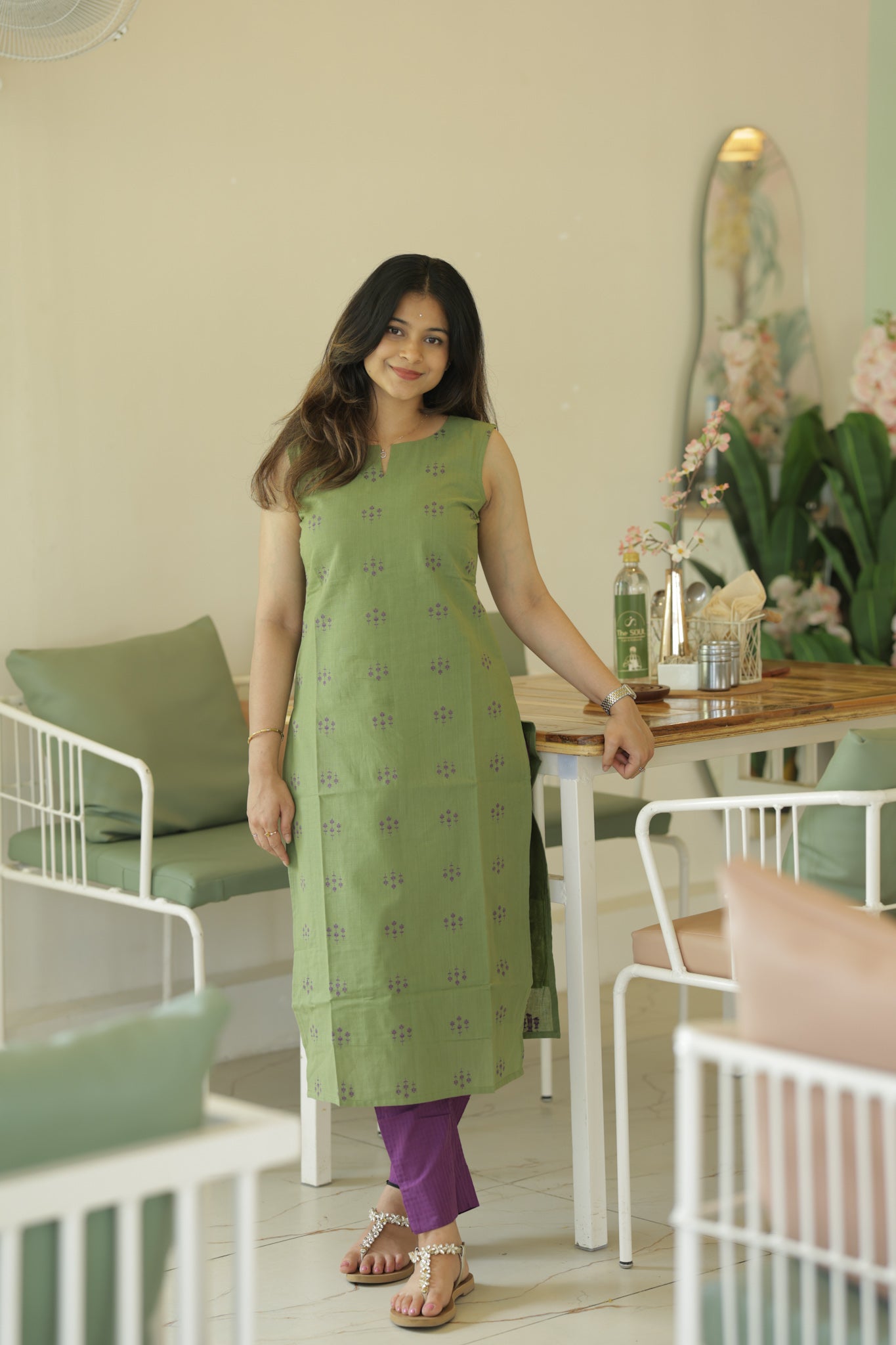 Soft Sage Set ( short sleeve provided)