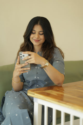 Lunar Grey Kurta Set