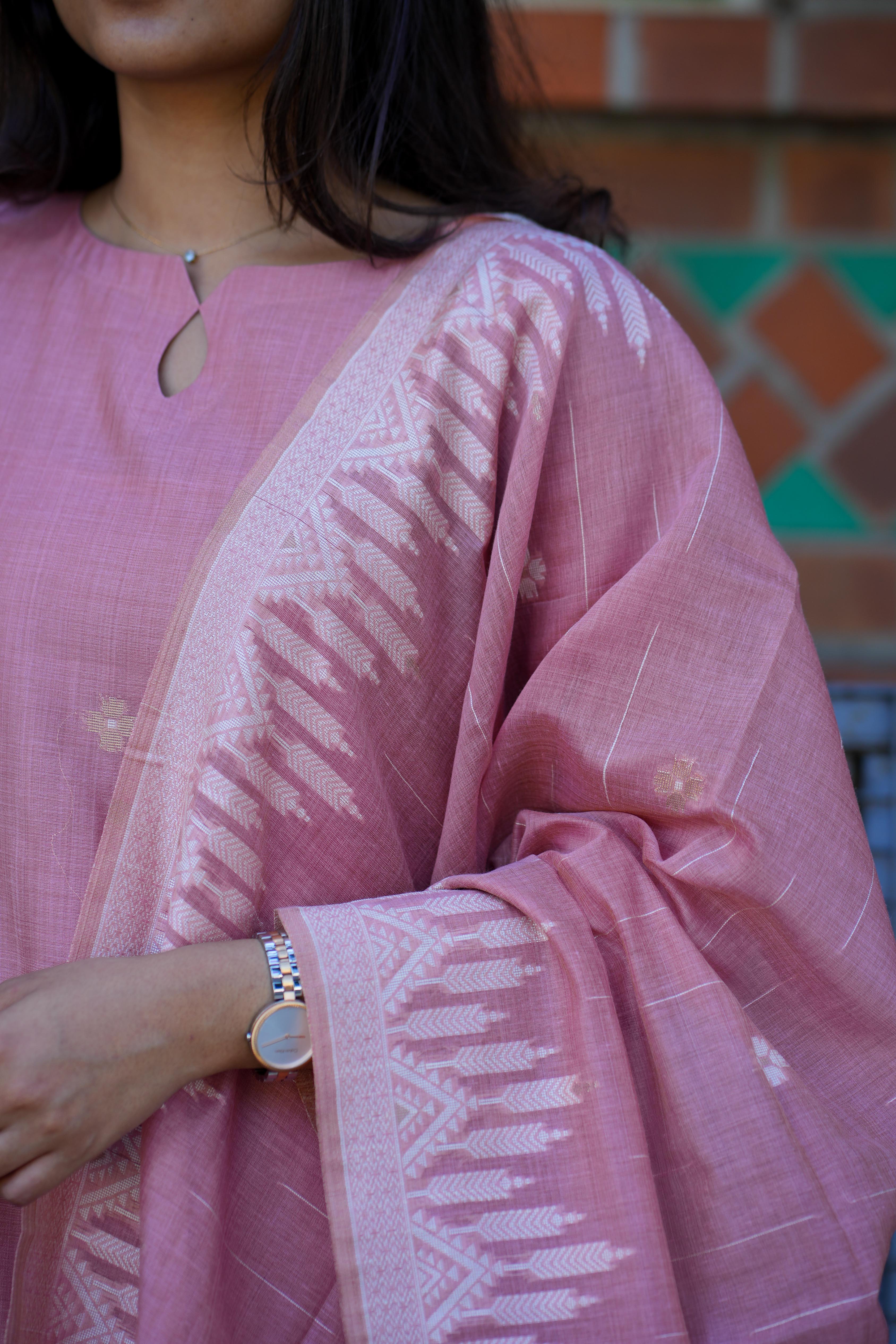 Kota cotton silk 3 piece suit