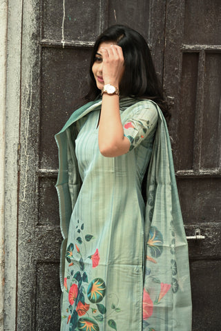 Serene Floral kurti and dupatta