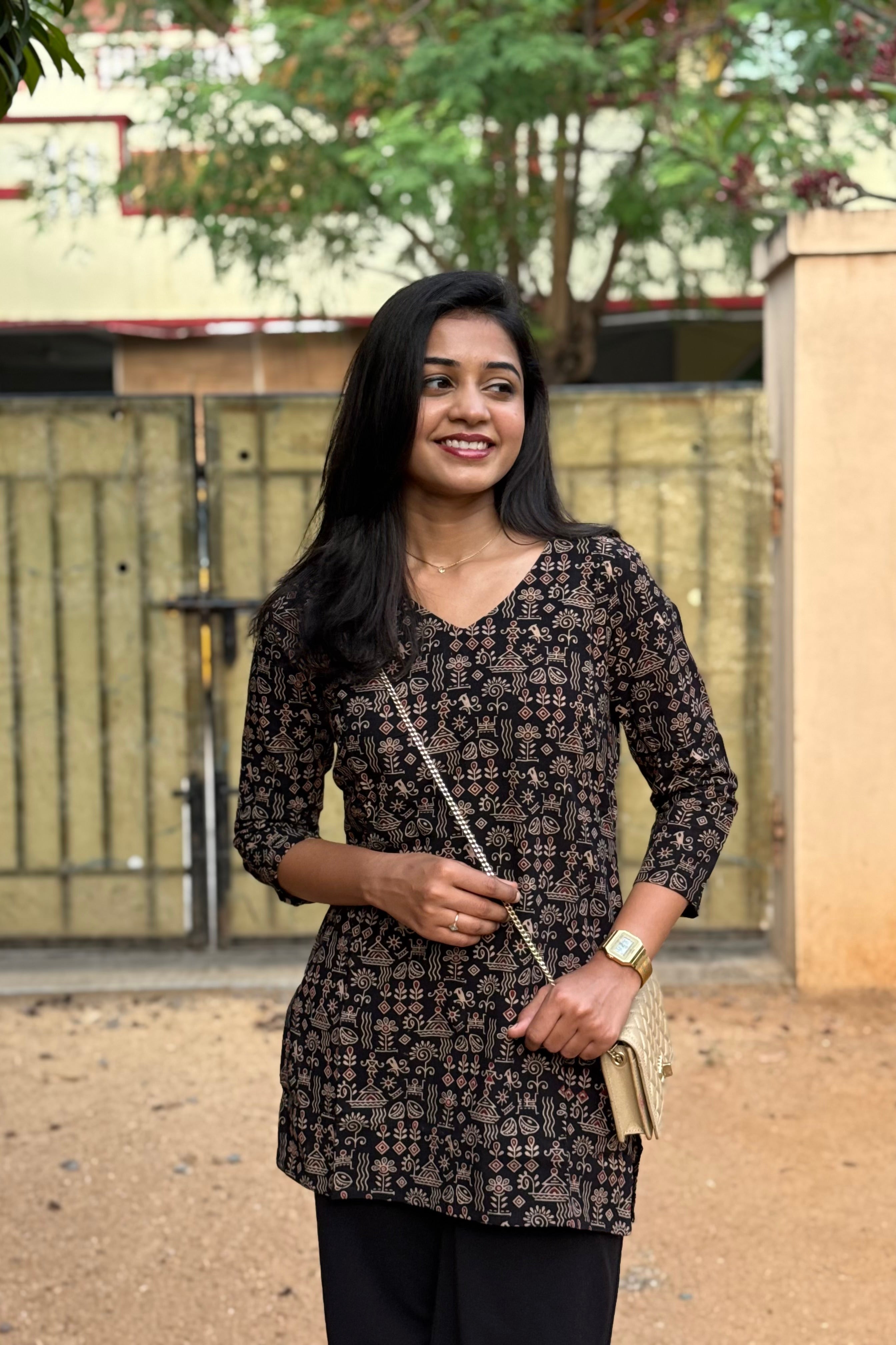 Black Short Kurti