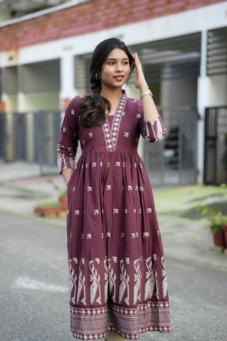 Maroon Muse maxi