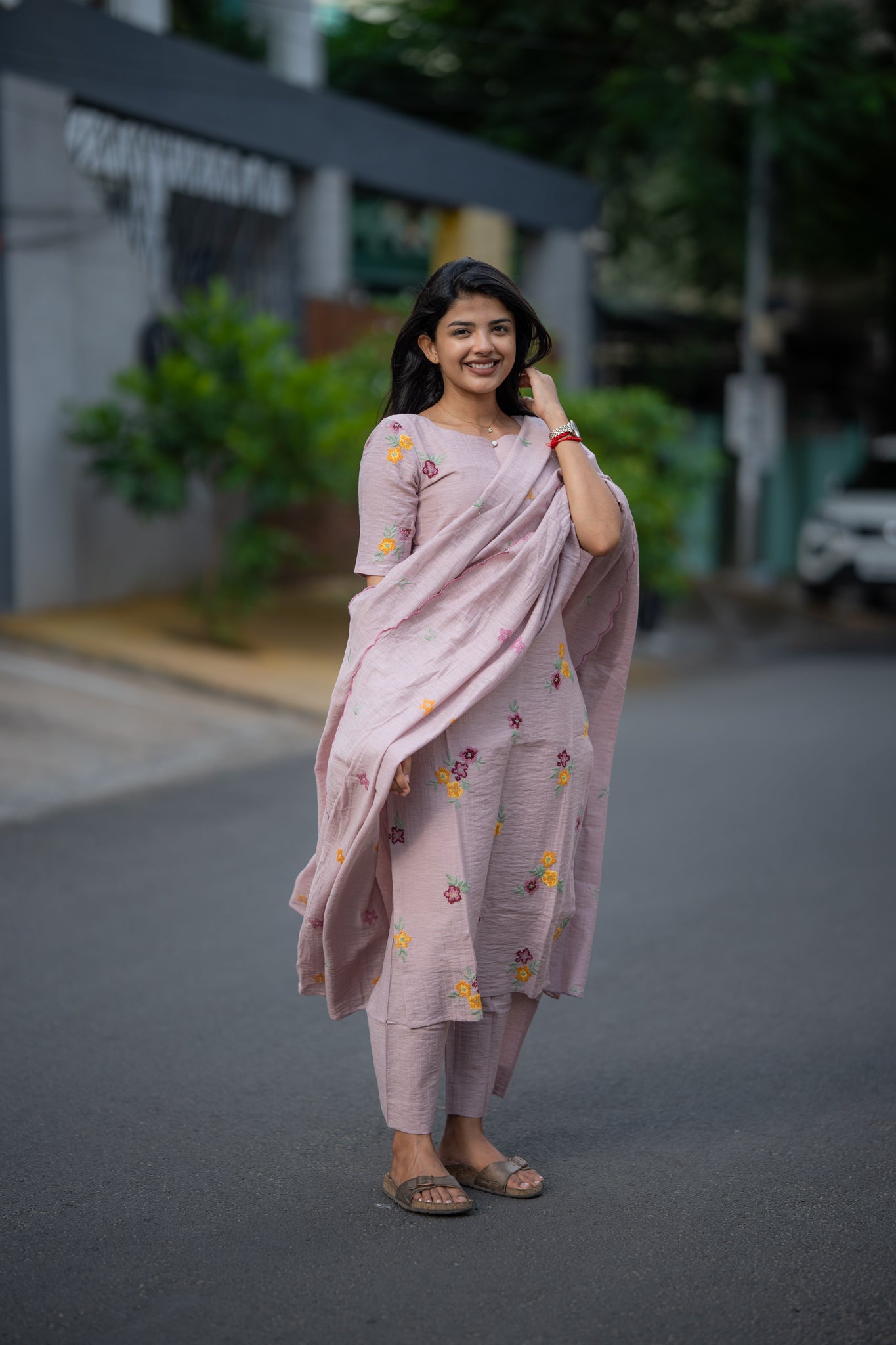 Rosebud Mist Mul 3 Piece Suit