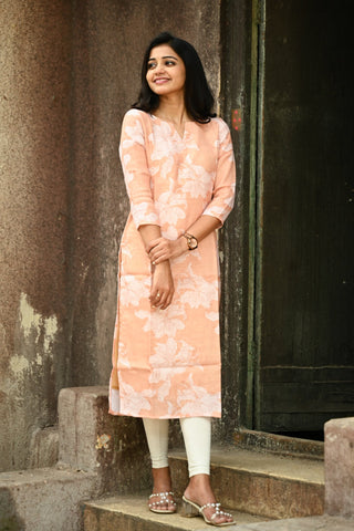 Apricot Aura Kurti