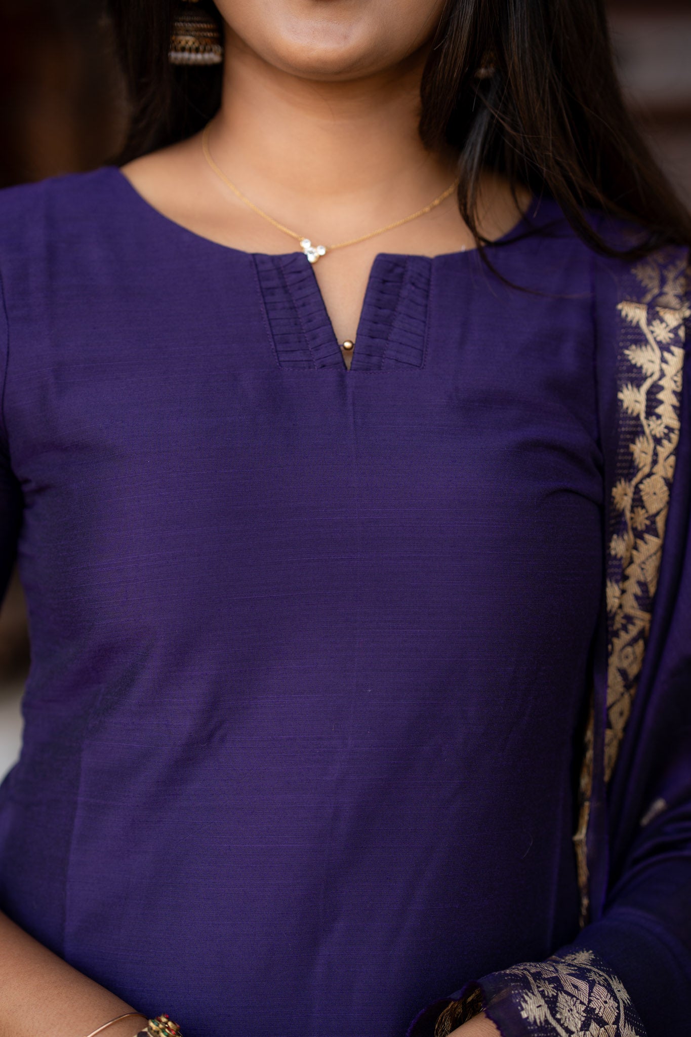 Violet Dusk Rawsilk 3 pc suit