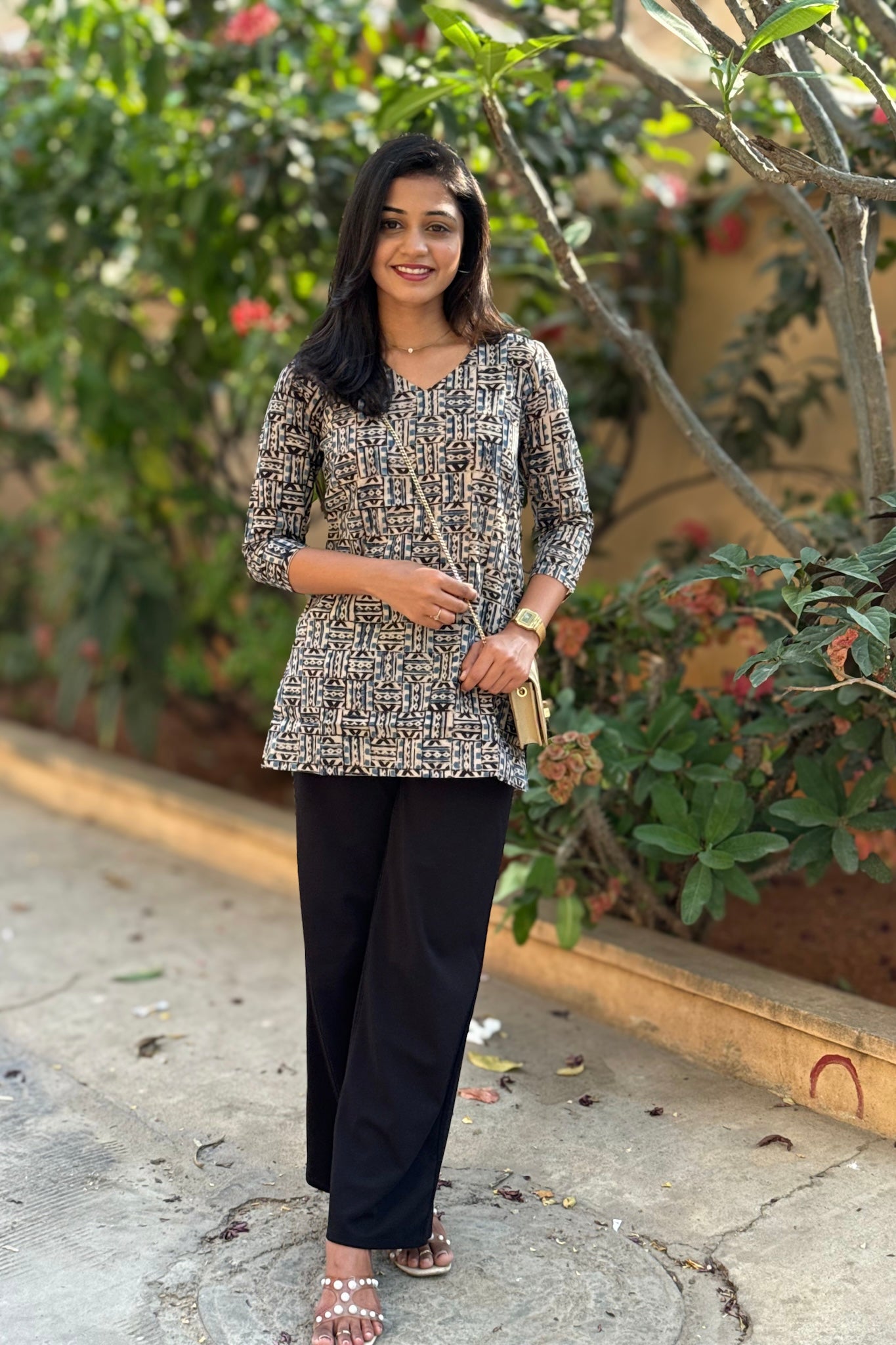 Blue Short Kurti