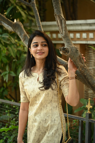 Hushed Gold Kurti