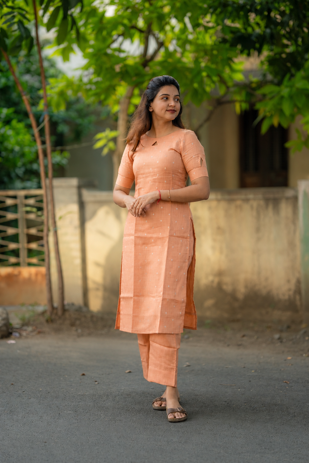 Peach Blossom Linen Coords