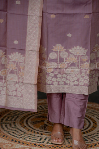 Rosewood Elegance jamdhani 3 piece suit