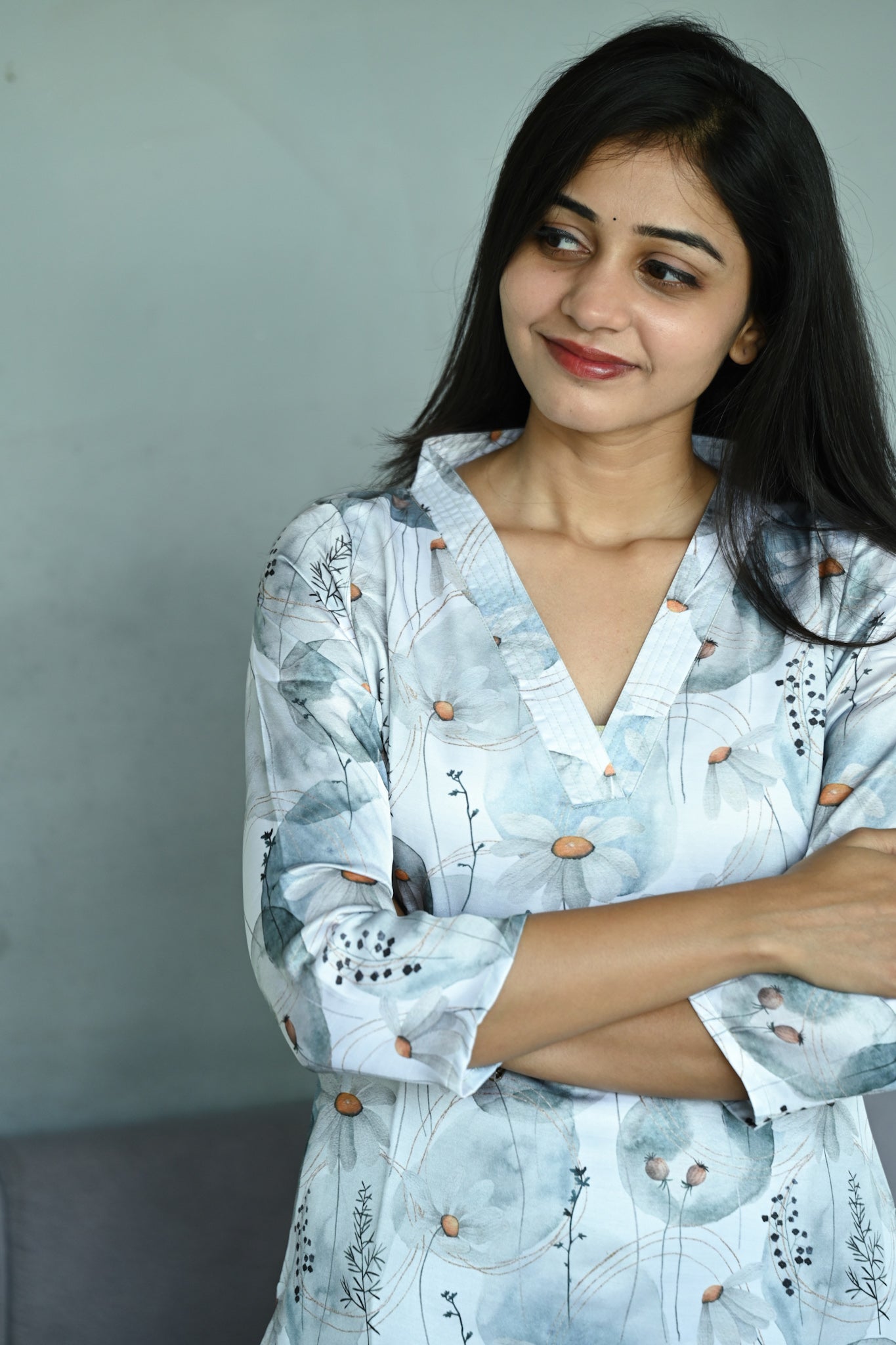 Cotton Satin kurti