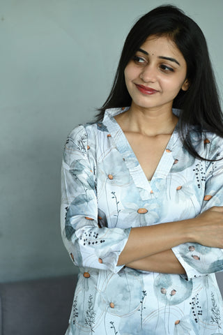 Cotton Satin kurti