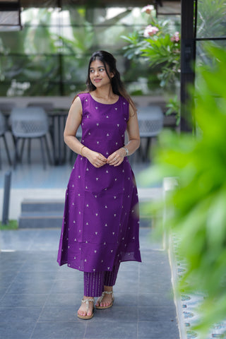 Royal Plum Kurta Set