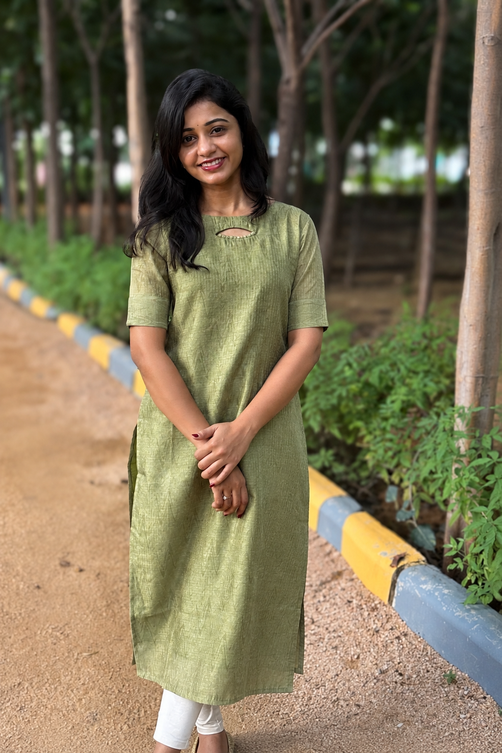 Chanderi silk kurti
