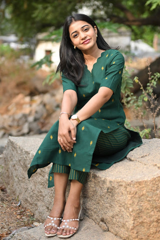 Emerald Breeze KurtaSet